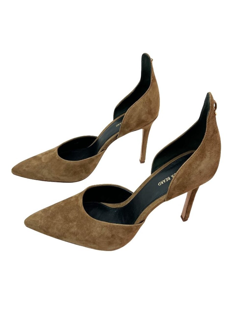 Veronica Beard Leandra Suede DOrsay Pointed-Toe Stiletto Heels Womens 10M